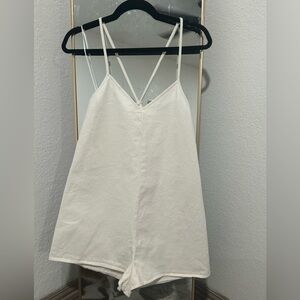Zara White Mini Romper